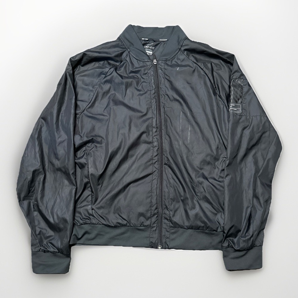 Nike Dri Fit Running Jacket Mens‎ XL Lightweight Reflective Running